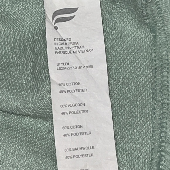 Fabletics Mint Green Eco Conscious Pullover Size Large - Picture 6 of 9